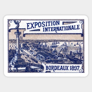 1897 Bordeaux France International Expo Sticker